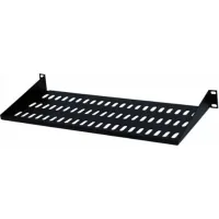 Полка 19" Hypernet 1U глиб. 250мм, колір чорний (CS-250-1U-BLACK)
