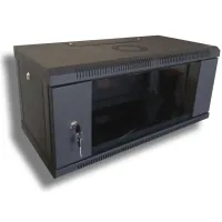 Wall cabinet Hypernet 4U 19" 600x350 (WMNC-350-4U-FLAT-BLACK)