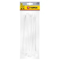 White Topex screed, 4.8x200 mm, plastic, 75 pcs. (44E977)