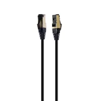Patch cord 1.5m, S/FTP, cat 8, cast, 50u", CU, AWG 27, LSZH, black Cablexpert (PP8-LSZHCU-BK-1.5M)