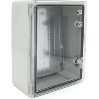 Wall cabinet ADAL PANO 400x300x170, with transparent. in pairs, IP65, impact-resistant box, ABS plastic (144899 / 111517)