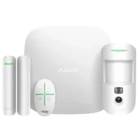 Security alarm set Ajax StarterKit Cam Plus HDR white