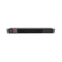 Power unit 19" 9 sockets C13, without cable, switch, metal. Voltronic case (PPX9PDUGR)