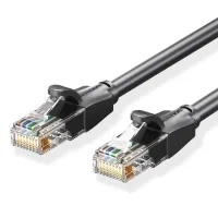 Патч-корд 10м, UTP cat 6 RJ-45 black Vention (IBEBL)