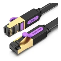 Patch cord 1m, FTP cat 7 RJ-45 black Vention (ICABF)