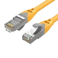 Patch cord 1m, S/FTP cat 6A RJ-45 yellow Vention (IBHYF)