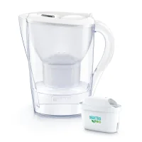 Filter pitcher Brita Marella Memo MXPro 2.4l (1.4l water) with filter cartridge, white (1052789)