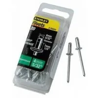 Stanley aluminum rivets d4x6.5mm 20 pcs. (1-PAA54T)