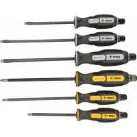 Set of Topex impact screwdrivers, 6 pcs. (39D506)