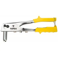 Topex riveter for aluminum rivets 2.4, 3.2, 4.0, 4.8 mm (43E707)