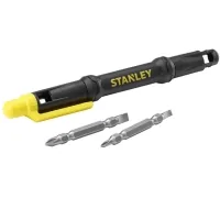 Stanley pocket screwdriver set with two double-sided inserts (66-344M)