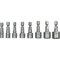 Набір торцевих головок Topex 1/4", 8 шт (39D387)