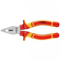 Плоскогубці Neo Tools комбіновані 160 мм, 1000 В, CrV, поліровані (01-220)