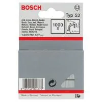 Staples for construction stapler Bosch 12mm TYPE 53, 1000pcs (1.609.200.367)