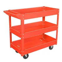 Tolsen cargo cart metal 84x41x78 cm on wheels, 3 pallets 74x39x9 cm (80221)
