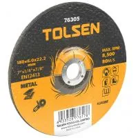 Tolsen metal grinding wheel 180x6.0*22.2mm (76305)
