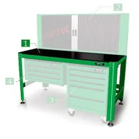 Toptul metalworking workbench 1560*710*827 mm (TAAA1607)