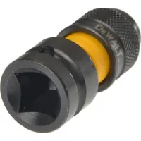 DeWALT Tool Adapter for 1/2" Square to 1/4" Hex Impact Wrenches (DT7508)