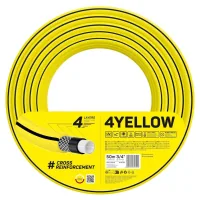 Шланг для поливу Cellfast 4YELLOW 3/4" 50м, 4 шари, до 20 Бар, -10…+50°C (10-522)