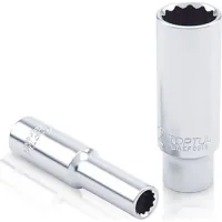 Toptul socket head 1/4" 12-sided long 7mm (BAEF0807)