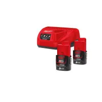 Set battery + charger Milwaukee Li-Ion M12 NRG-302 B3 2pcs + ZP C12C (4933451902)