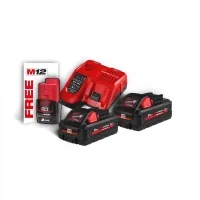 Set battery + charger Milwaukee Li-Ion M18 HNRG-302, + 2x3Ah M18 HB3, M12 B2 1x2Ah (4933471071)