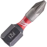 Bit set Milwaukee SHOCKWAVE, PZ1, 25mm, 2pcs (4932430860)