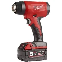 Construction hair dryer Milwaukee M18 BHG-502C 2x5Ah, case (4933459772)