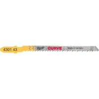 Milwaukee blade for Curve jigsaw, 75mm/ tooth pitch 2.5mm, 5pcs, shaped cut, wood (4932430143)