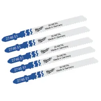 Milwaukee cloth for electric jigsaw T101A Bi-Metal 75mm/ tooth pitch 2.5mm, 5pcs (4932274651)