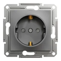 Schneider Electric ASFORA socket with curtains. anthracite (EPH2900271)