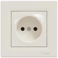Socket Schneider Electric ASFORA without grounding cream (EPH3000123)