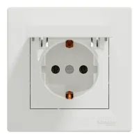 Schneider Electric ASFORA socket with cover, white (EPH3100121)