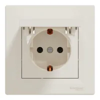Schneider Electric ASFORA socket with cover, cream (EPH3100123)