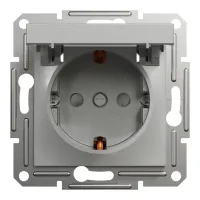 Schneider Electric ASFORA socket with cover, aluminum (EPH3100161)
