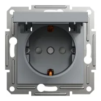 Schneider Electric ASFORA socket with cover, steel (EPH3100162)