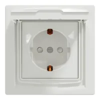 Schneider Electric ASFORA socket with IP44 cover, white (EPH3100321)