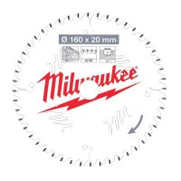 Milwaukee saw blade PFTE 160x20x2.2mm, 48 teeth. (4932471291)