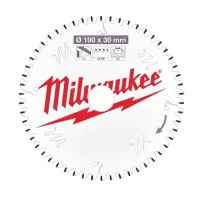 Milwaukee saw blade PFTE 190x30x2.4mm, 54 teeth. (4932471303)