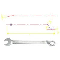 KING TONY 45 degree 8 mm angle spanner (1063-08)