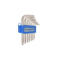 KING TONY Torx key 7 pcs., T10-T40, with hole, L-shaped (20407PR)
