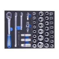 KING TONY 1/2" Bit Socket Set, 37 Pieces (9-4537MRV)