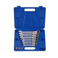 KING TONY key combined with ratchet and hinge, 8-19 mm 9 pcs. (13013MR)
