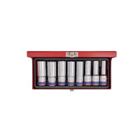 A set of KING TONY 1/2 "extended 12-23 mm sockets, 8 pcs. (4308MR)