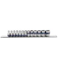 Set of KING TONY 1/4" extended sockets 13 pcs. (2513MR)