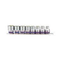 Set of end heads KING TONY 1/2" 8 pcs. on a bar of 10 - 22 mm (4510MR)