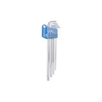 KING TONY hexagonal key 9 pcs. L-shaped with ball 1.5-10 mm (201A09MR)