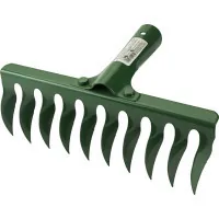 Grad twisted rake 10 teeth 265x82mm rivet fastening (29350)
