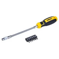 Set of screwdrivers Sigma Mega with a flexible shaft + bits 6 pcs CrV (4009721)