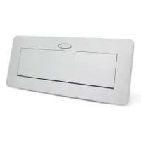 Розетка Voltronic J29L, дві розетки + 2*USB, напольна, висувна (21889)